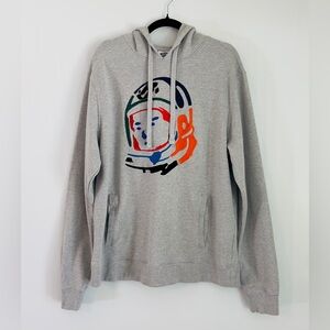 Billionaire Boys Club Rare Gray Hoodie with Colorful Astronaut Logo Graphic
